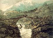 Pars, William Bridge near Mount Grimsel France oil painting artist